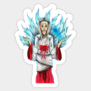 Nine Tails mythological Korean character Sticker